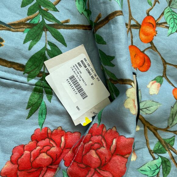 Authentic Gucci Tian Print Travel Garment Bag Blue Luxury Travel Accessory NEW - Picture 14 of 16